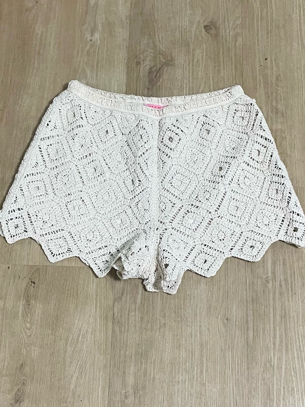Off White Crochet High-Waist Women's Shorts